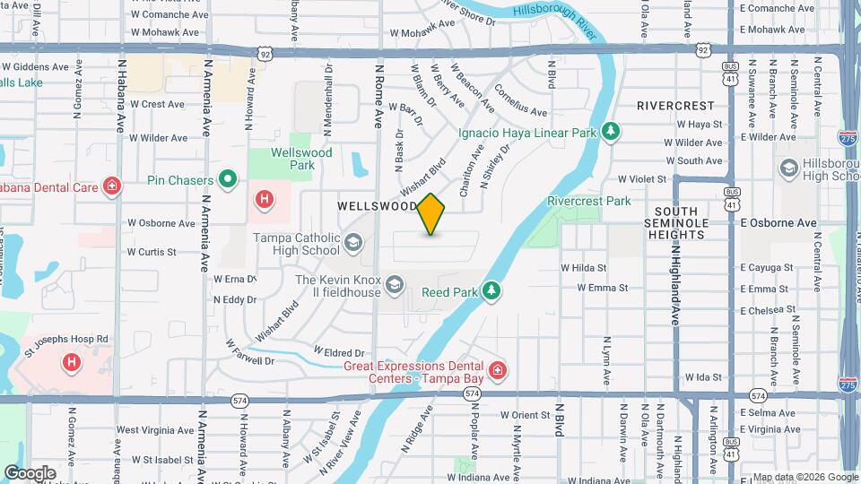 1517 W River Shore Way Map and Location Details