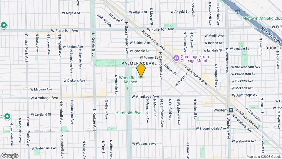 2901 W Dickens Ave Map and Location Details