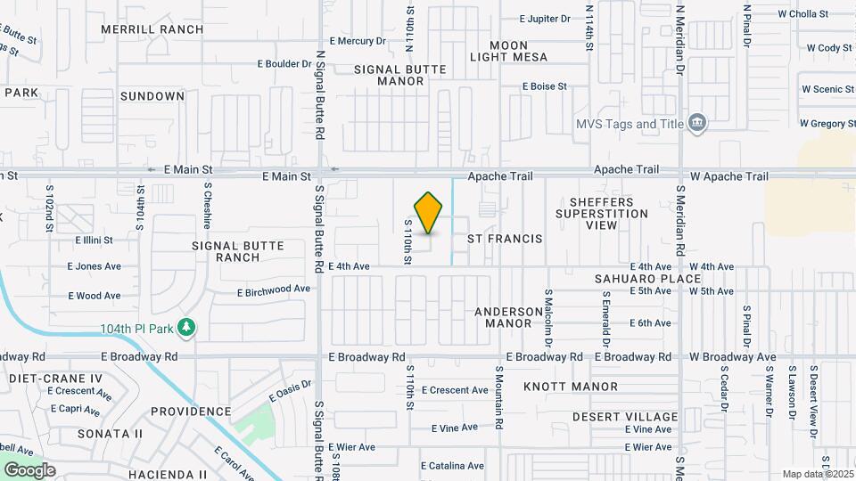 11031 E Arbor Ave Map and Location Details