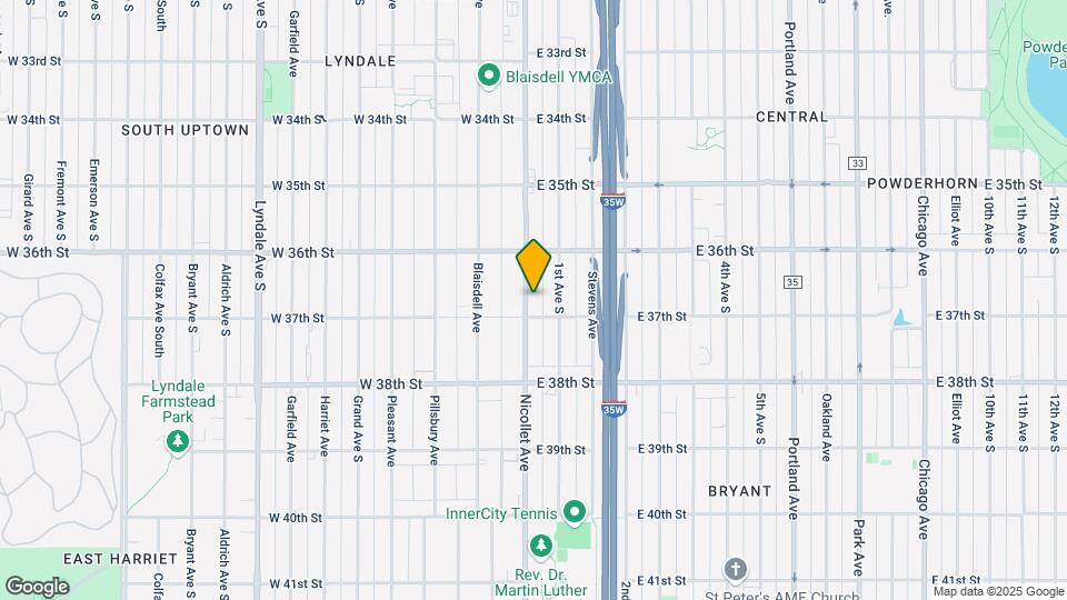 3637 Nicollet Ave Map and Location Details