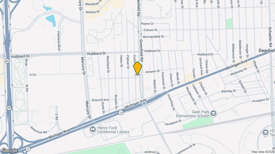 4700 Curtis St Map and Location Details