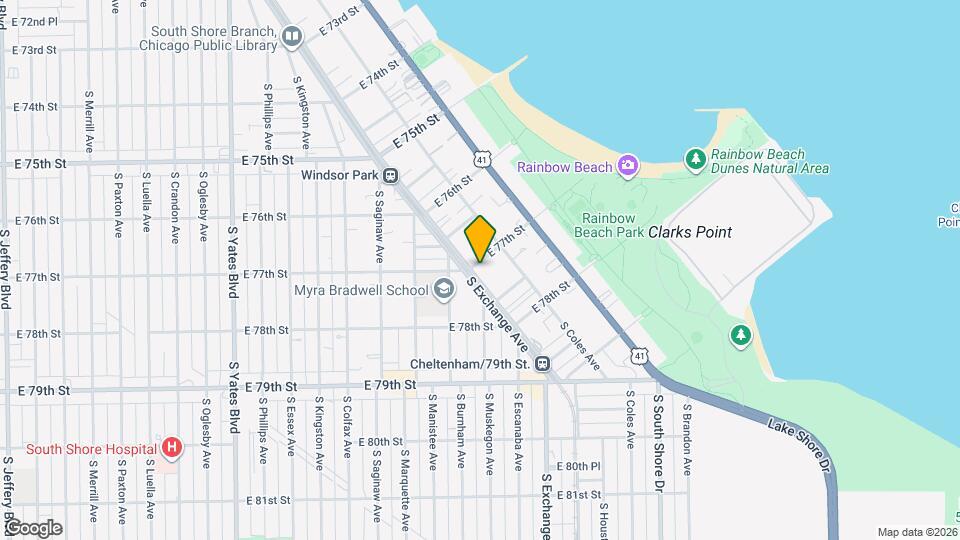2823 E 77th St, Unit Apartment Map and Location Details