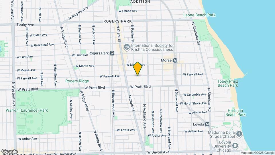 1635 W Farwell Ave Map and Location Details
