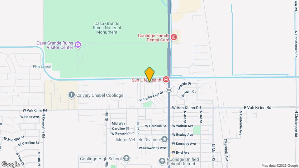 1280 N Mesquite Ln Map and Location Details