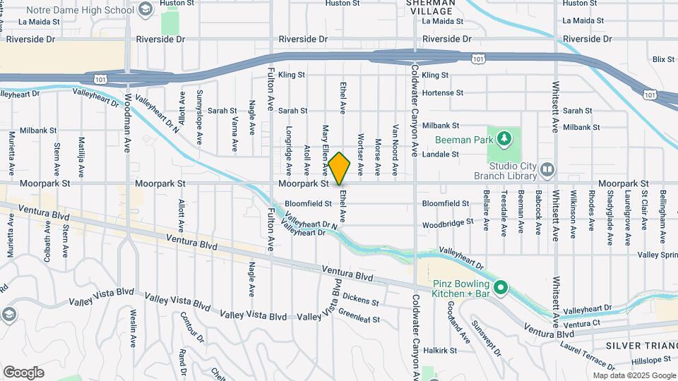 4375 Ethel Ave Map and Location Details