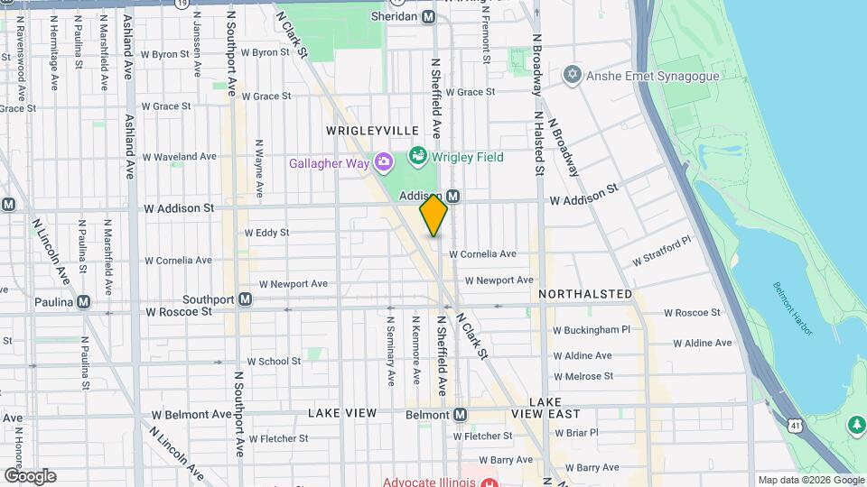 3510 N Sheffield Ave, Unit 01Wa Map and Location Details