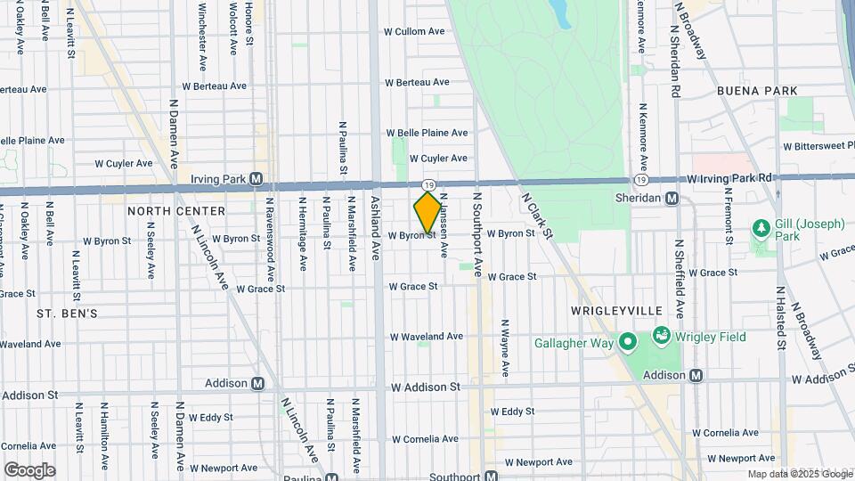 1461 W Byron St Map and Location Details