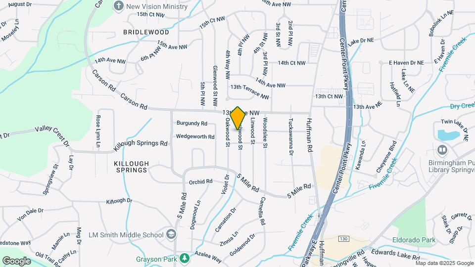 1212 Birchwood St Map and Location Details