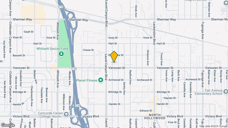 6818 Agnes Ave Map and Location Details