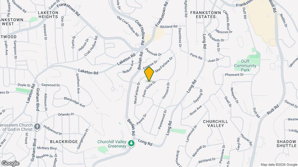 314 Penn Vista Dr Map and Location Details