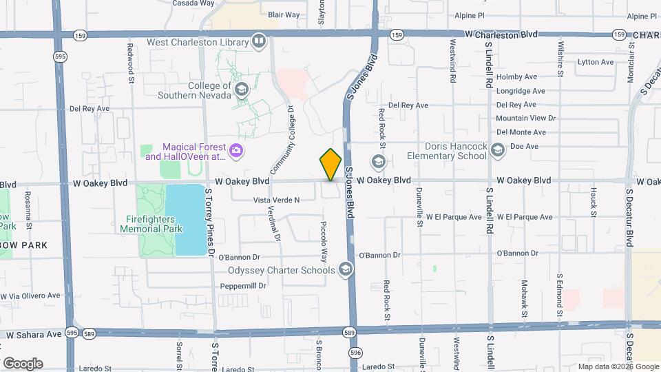 6149 W Oakey Blvd Map and Location Details