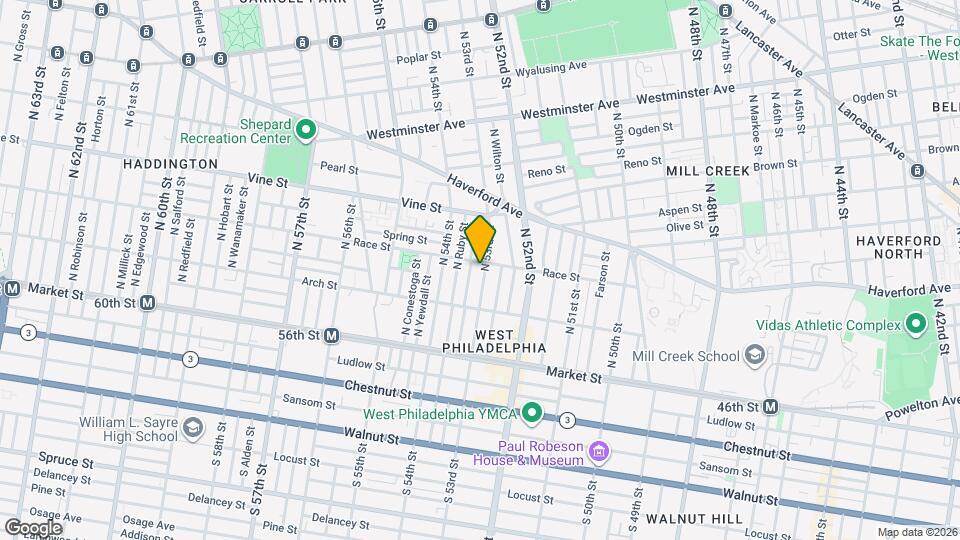 152 N 53rd St Map and Location Details