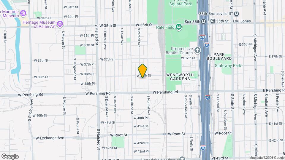 3815 S Parnell Ave, Unit 1F Mapa y Detalles de la Ubicación