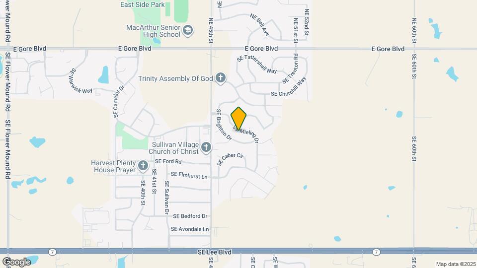 4621 SE Mieling Dr Map and Location Details