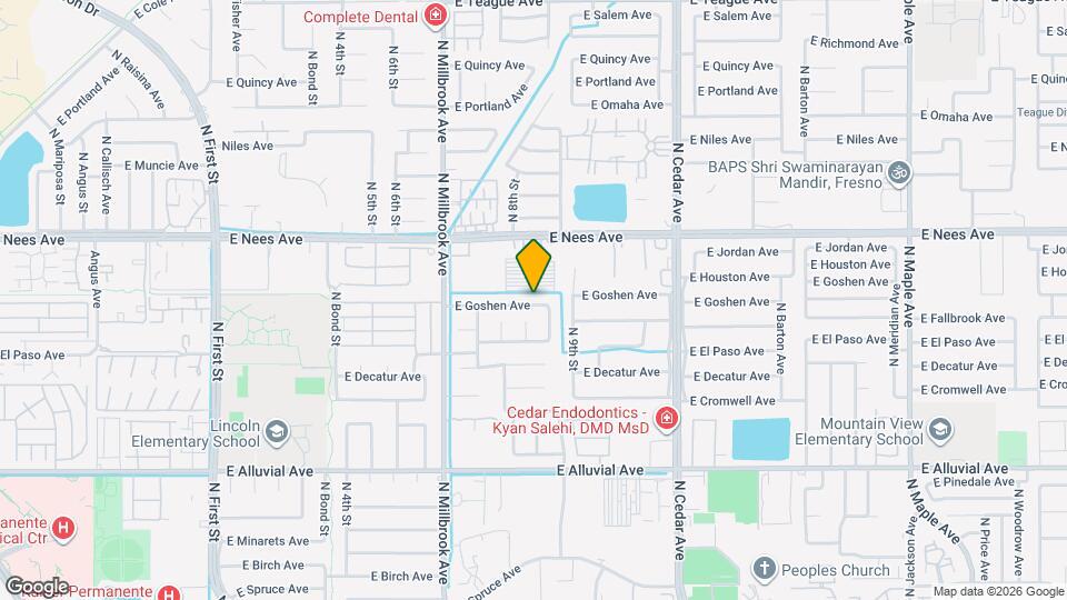 1174 E Goshen Ave Mapa y Detalles de la Ubicación