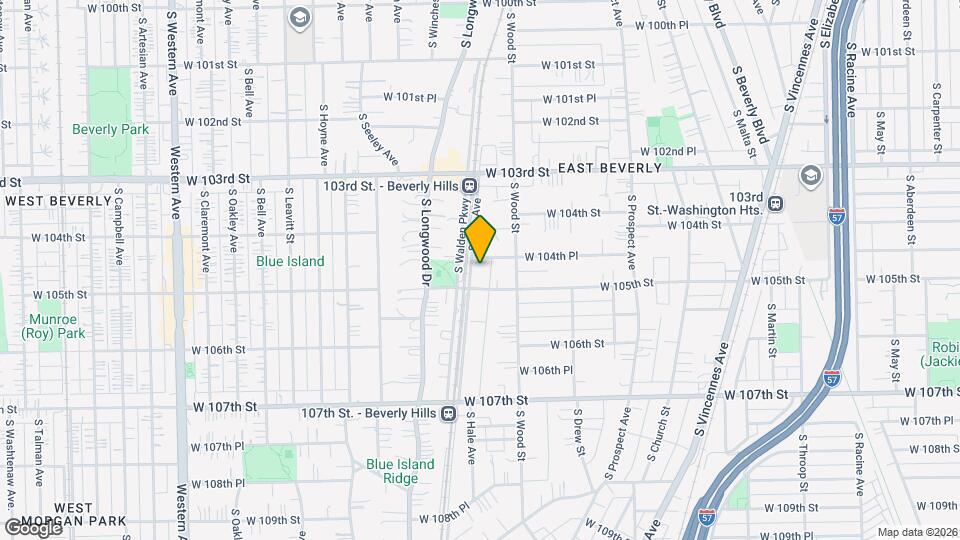 10445 S Hale Ave Mapa y Detalles de la Ubicación