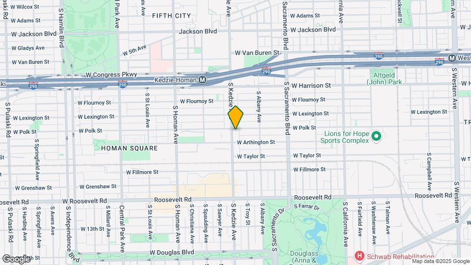 805 S Kedzie Ave Map and Location Details
