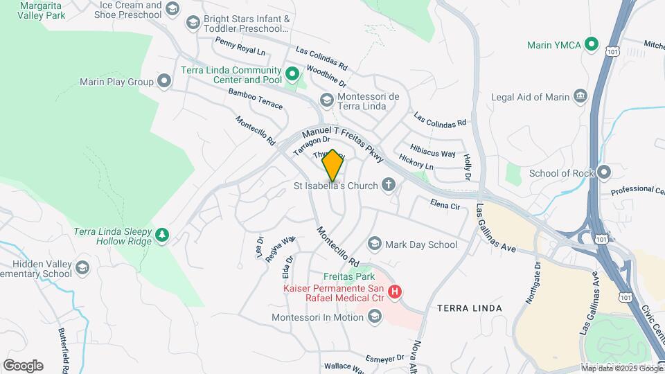 595 Tanbark Terrace Map and Location Details