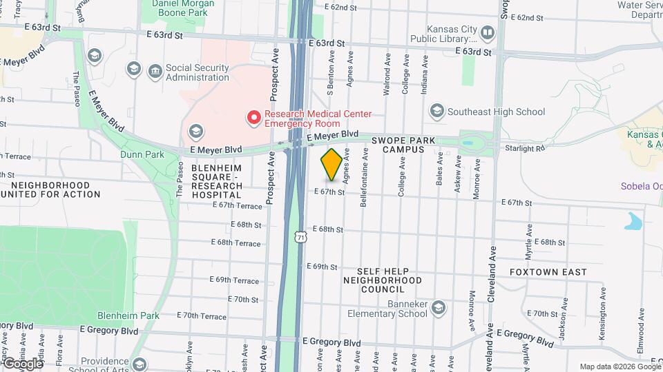 6651 S Benton Ave Map and Location Details