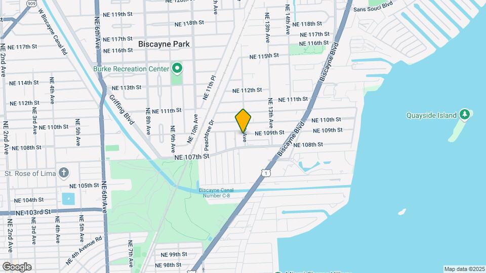 10858 NE 12th Ave Map and Location Details