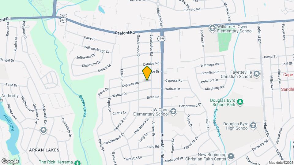 5103 Cypress Rd Map and Location Details
