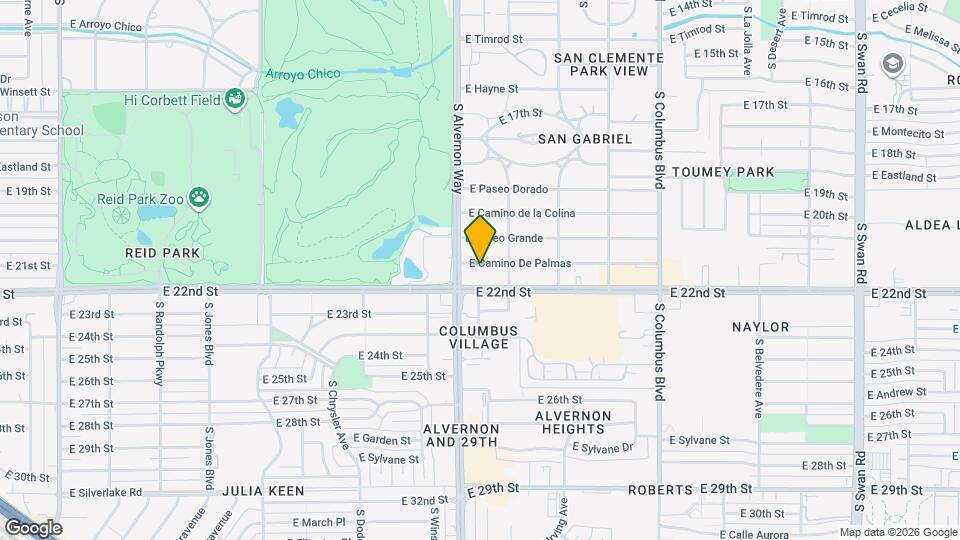 3926 E Camino de Palmas Map and Location Details