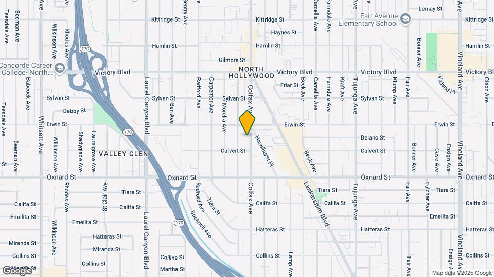 6127 Colfax Ave, Unit ADU Map and Location Details