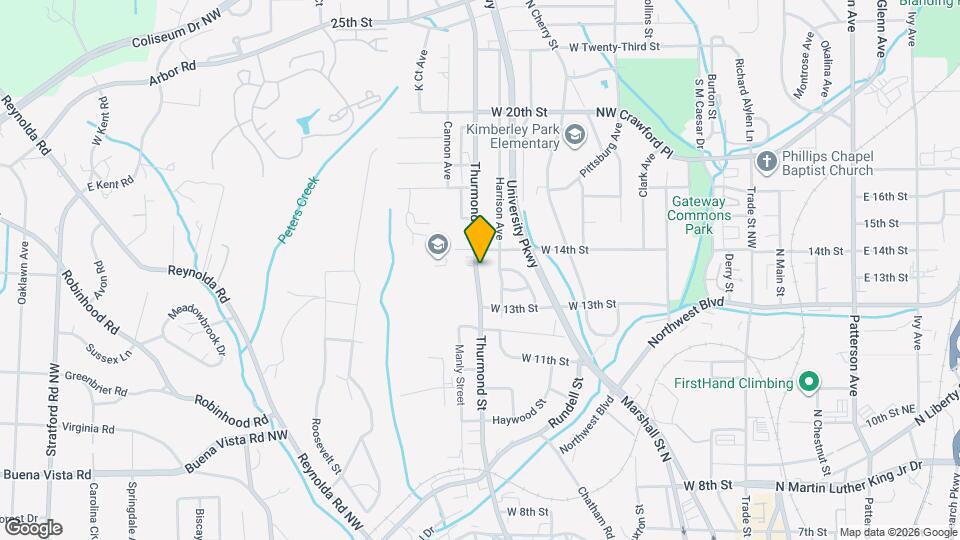 1335 Thurmond St Map and Location Details