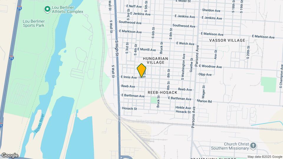 117-119-119 E Innis Ave Map and Location Details