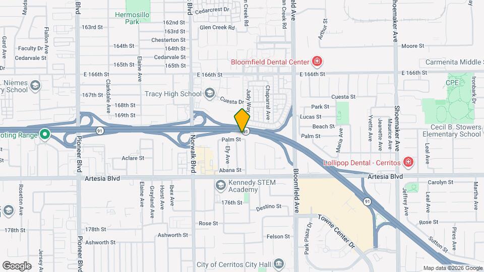 12361 Palm St Map and Location Details