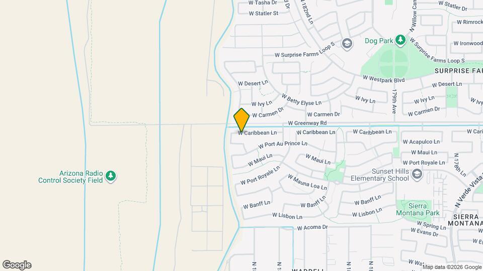 18515 W Caribbean Ln Map and Location Details