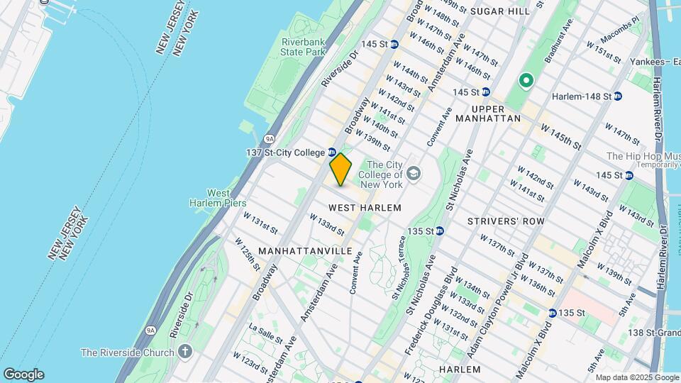 521 W 135th St Mapa y Detalles de la Ubicación
