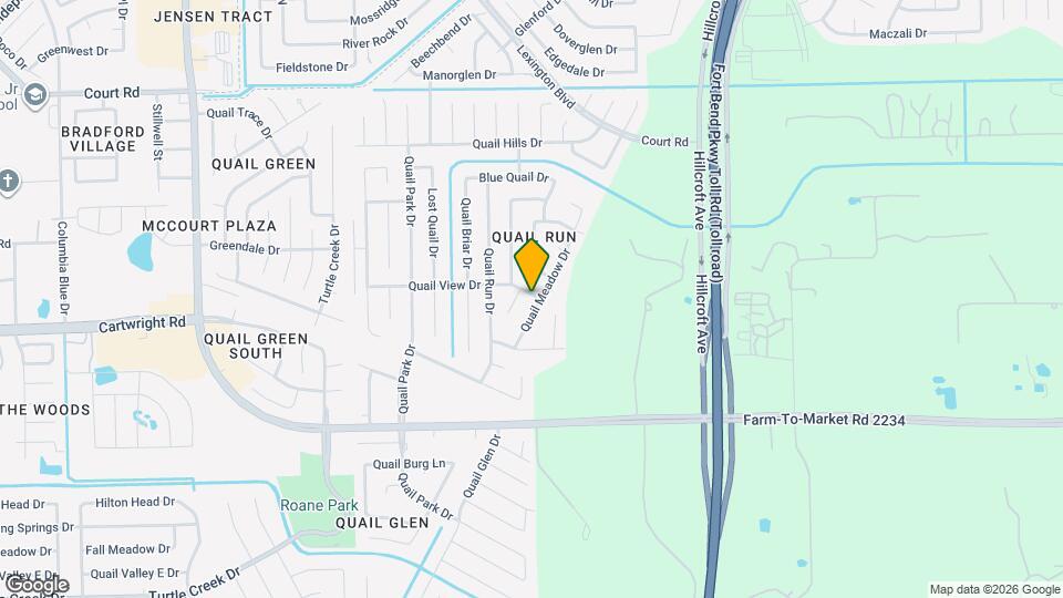 16702 Quail Meadow Dr Map and Location Details