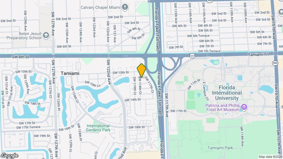 1104 SW 118th Ct Map and Location Details