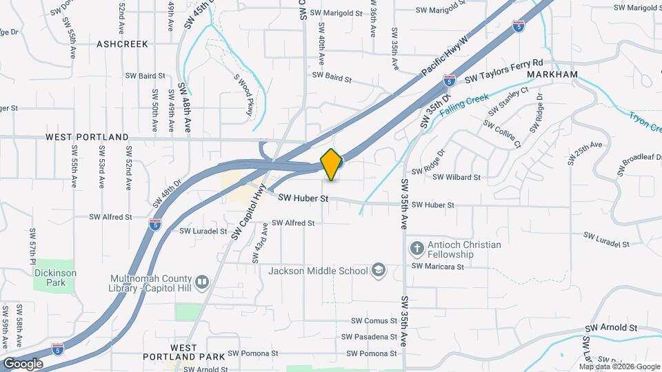 3920 SW Wilbard St Map and Location Details