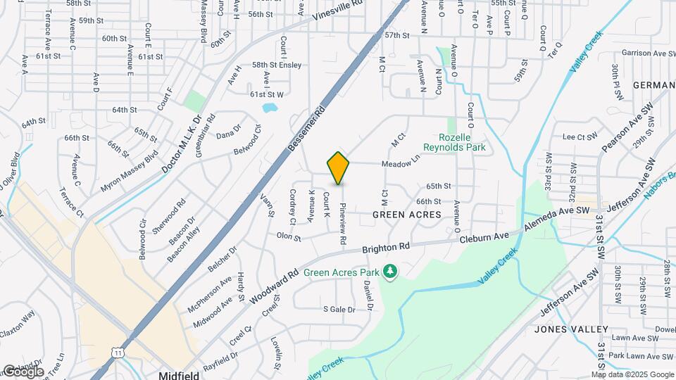 1020 Pineview Rd Map and Location Details