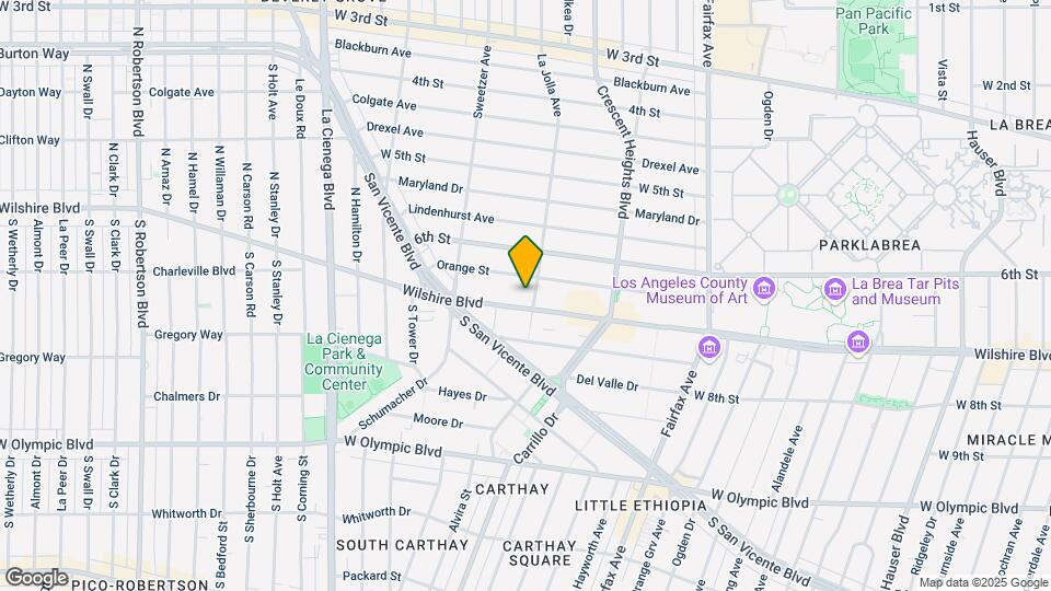 6401 Wilshire Mapa y Detalles de la Ubicación