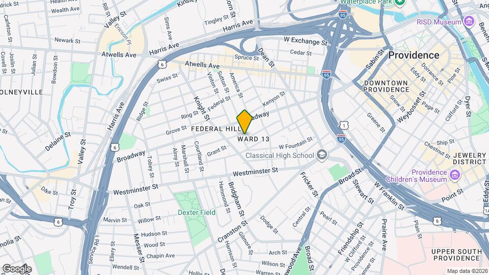 87 Vernon St, Unit 2 Map and Location Details