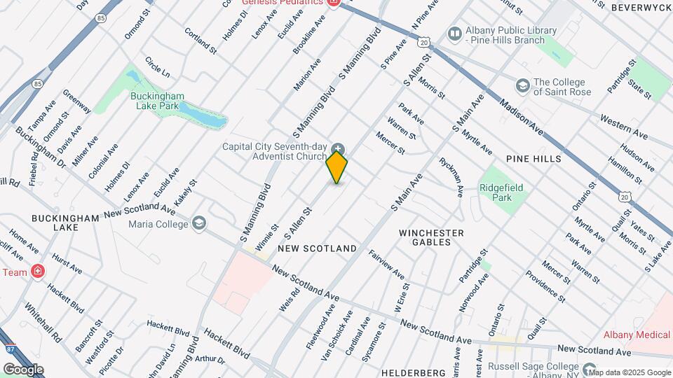 207 S Allen St Mapa y Detalles de la Ubicación