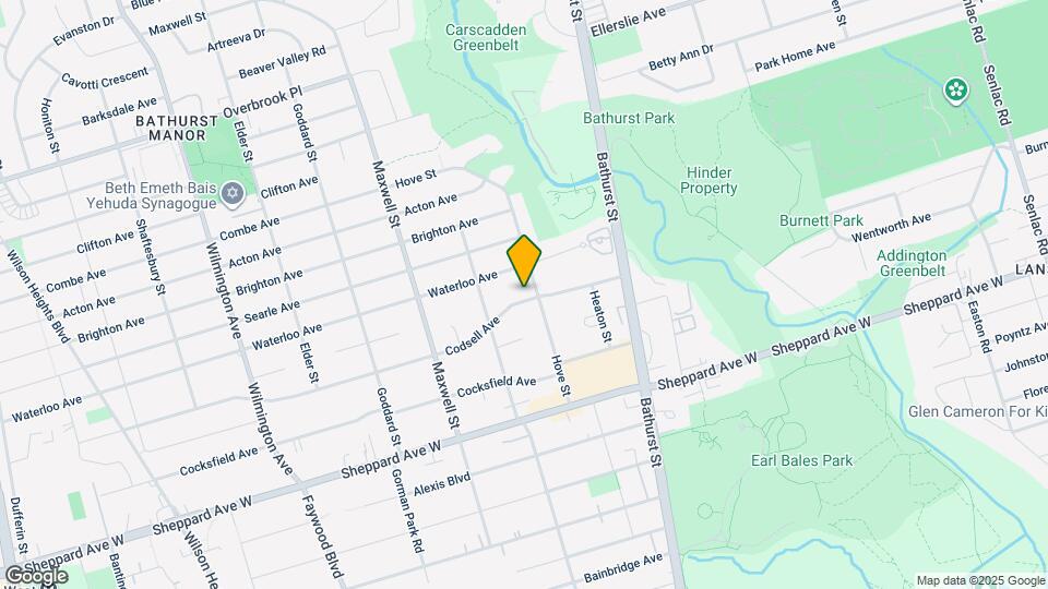 54 Codsell Ave Map and Location Details
