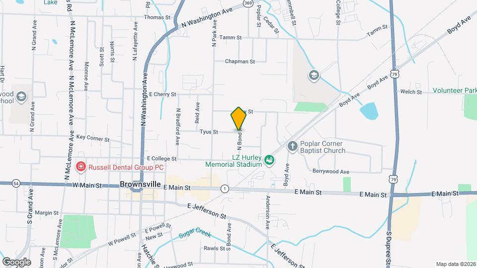 812 Tyus St Map and Location Details