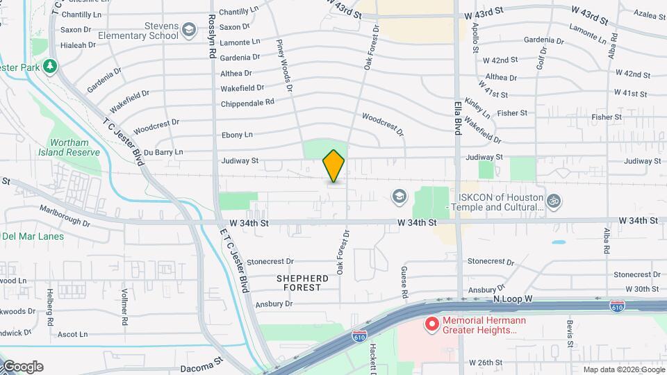 2112 Bidwell Dr Map and Location Details