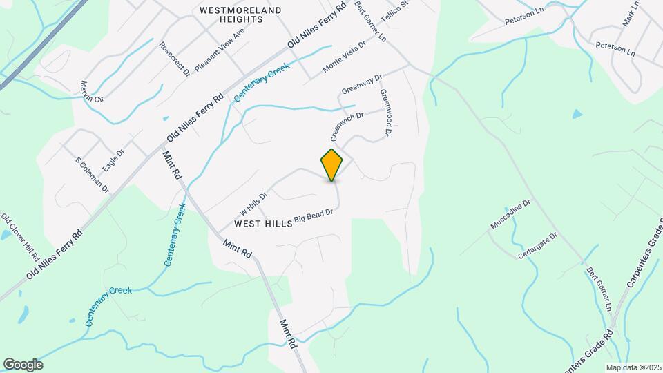 2805 Big Bend Dr Map and Location Details