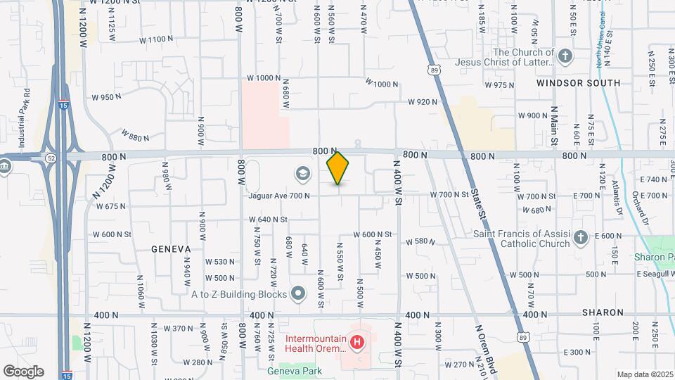 1273 N 550 W Map and Location Details