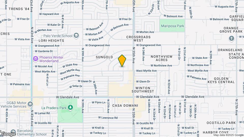 7208 N 36th Ave Mapa y Detalles de la Ubicación
