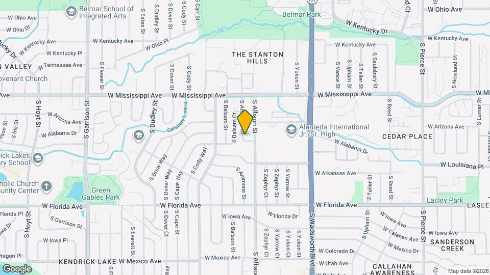 1266 S Ammons St Map and Location Details