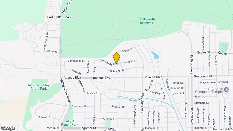 23416 Community St Map and Location Details