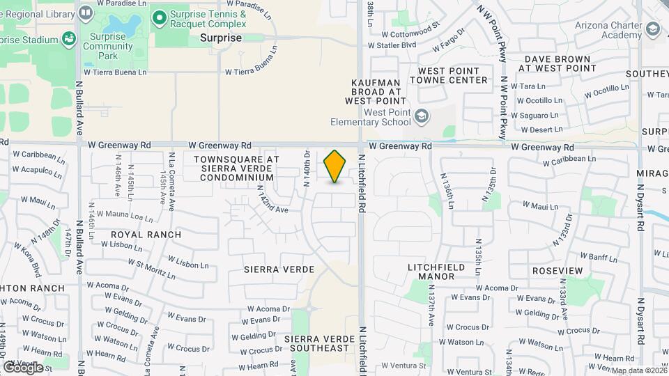 13950 W Maui Ln Map and Location Details