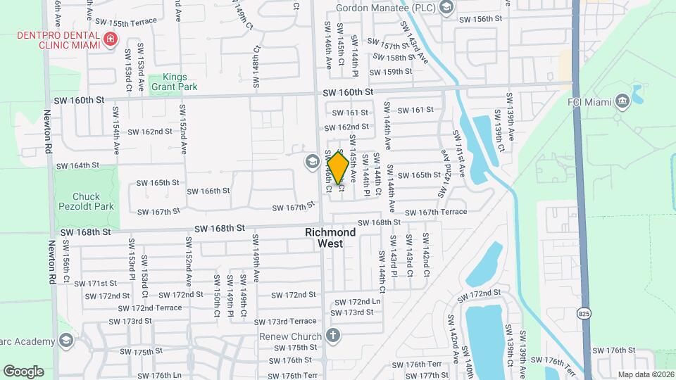 16580 SW 145th Ct Map and Location Details