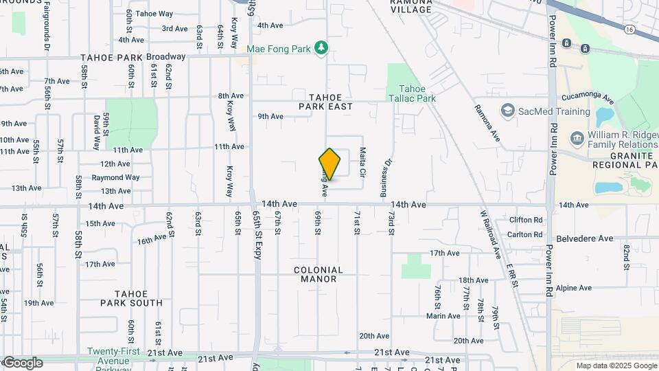Tahoe Park Duplex's Portfolio Map and Location Details